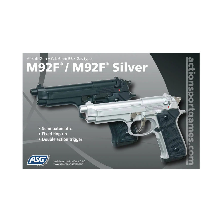 Airsoft pistoletas Beretta M92F - Image 6