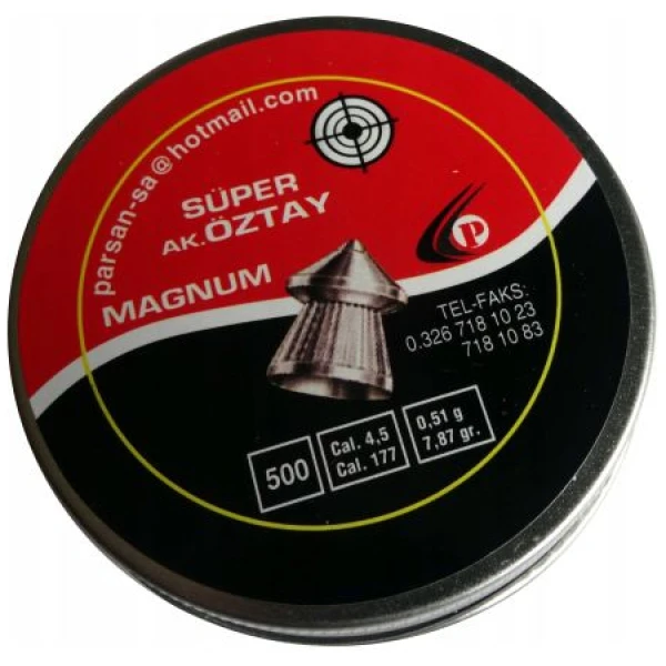 Šoviniai Super Oztay Magnum 4.5mm 500vnt