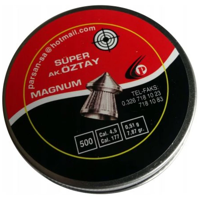 Šoviniai Super Oztay Magnum 4.5mm 500vnt