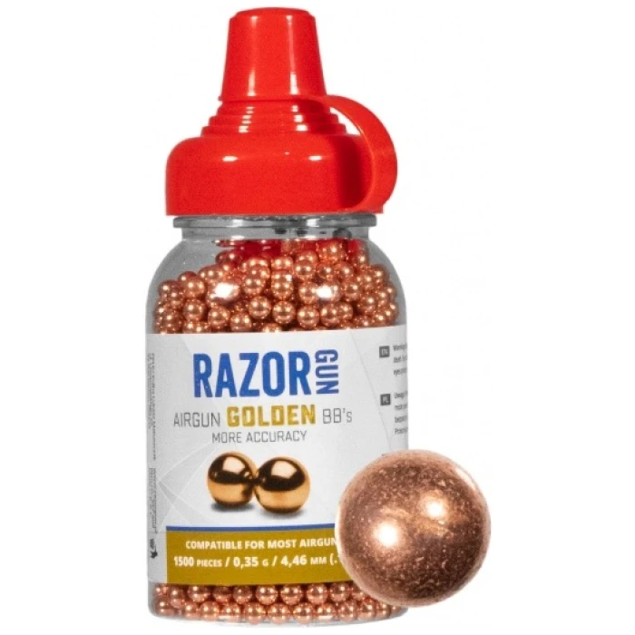 Šratai RazorGun Gold BBS 4.5mm 1500vnt