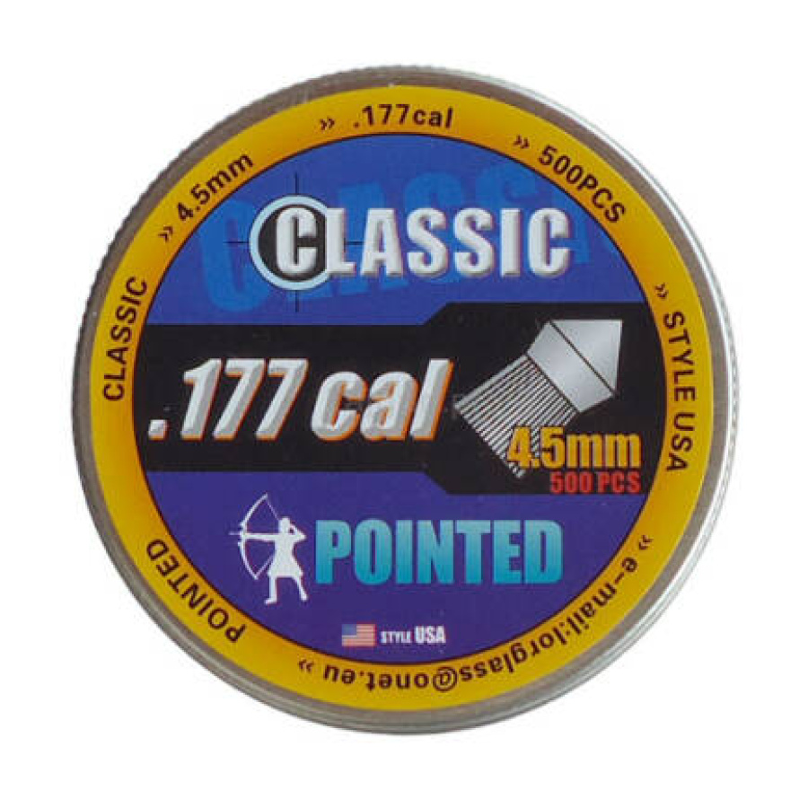 Šoviniai Classic Pointed [USA] 4.5mm 500vnt