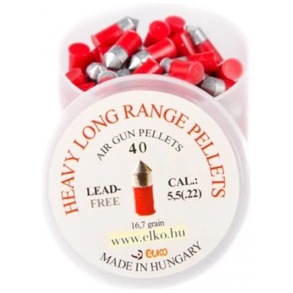 Šoviniai Elko raudoni 5.5mm 40vnt