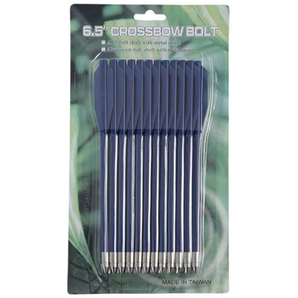 Strėlės pistoletiniui arbaletui mėlynos 6.5“ 12vnt