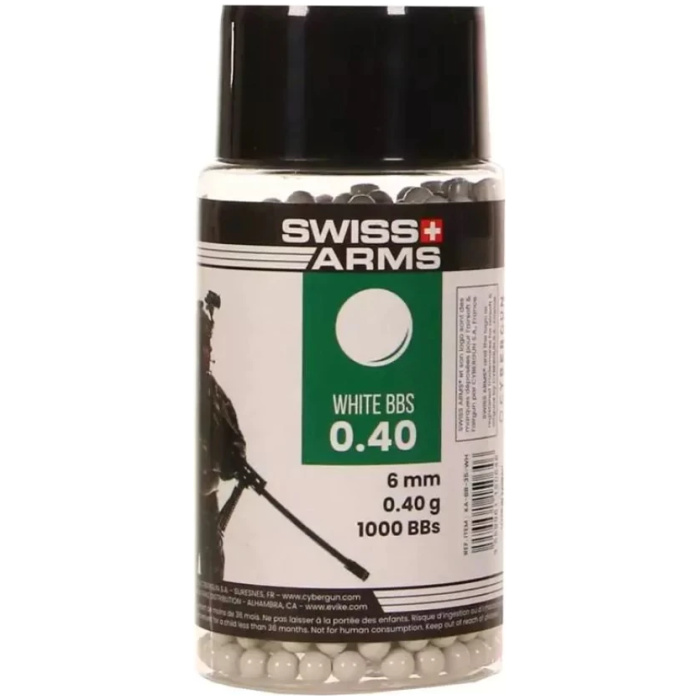 Šratai Swiss Arms 0.40g 1000vnt