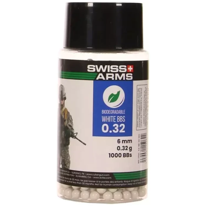 Šratai Swiss Arms BIO 0.32g 1000vnt