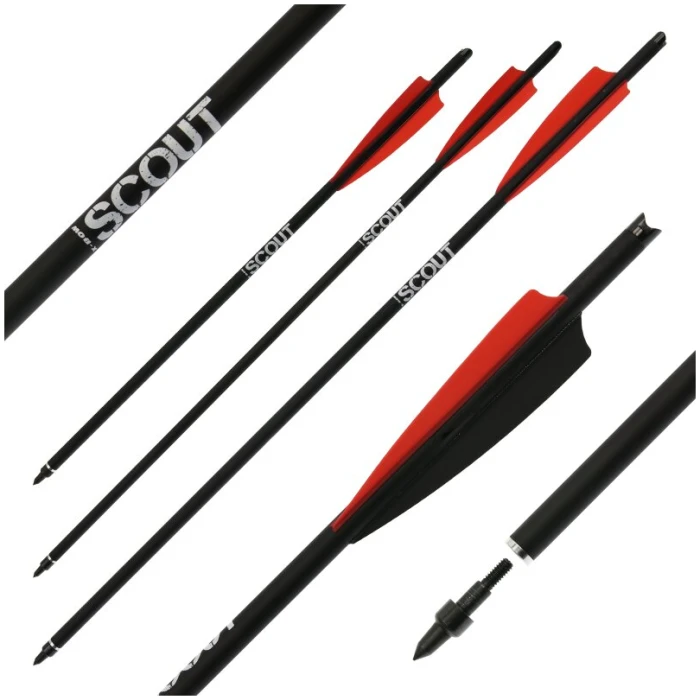 Arbaleto strėlė anglies pluošto SCOUT 16“colių