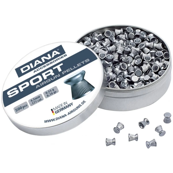 Šoviniai Diana Sport 4,5mm 500vnt