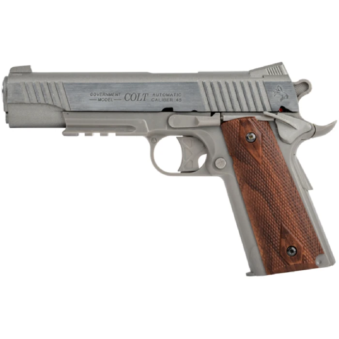 Airsoft pistoletas Colt M45A1 sidabrinis
