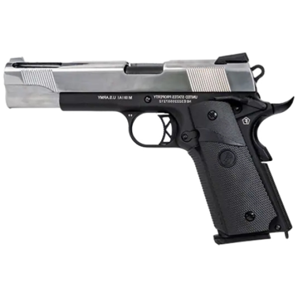 Airsoft pistoletas Colt 1911 Ported Silver Slide