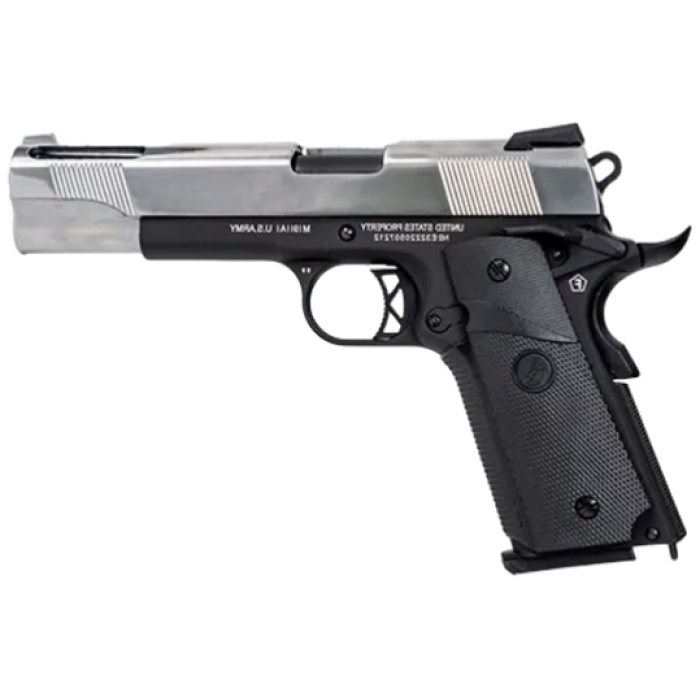 Airsoft pistoletas Colt 1911 Ported Silver Slide