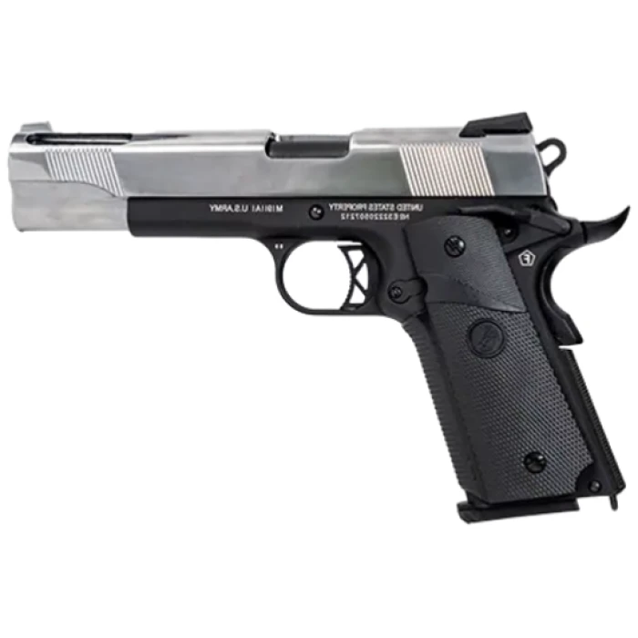 Airsoft pistoletas Colt 1911 Ported Silver Slide