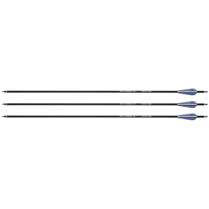 Anglies pluošto strėlės NXG 30”, spine 550, 3vnt