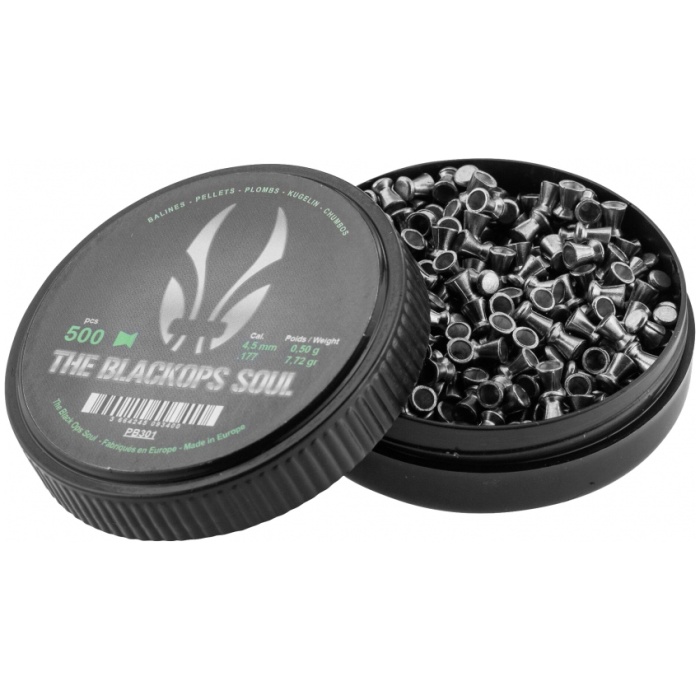 Šoviniai Black Ops flat 4.5 mm 500vnt