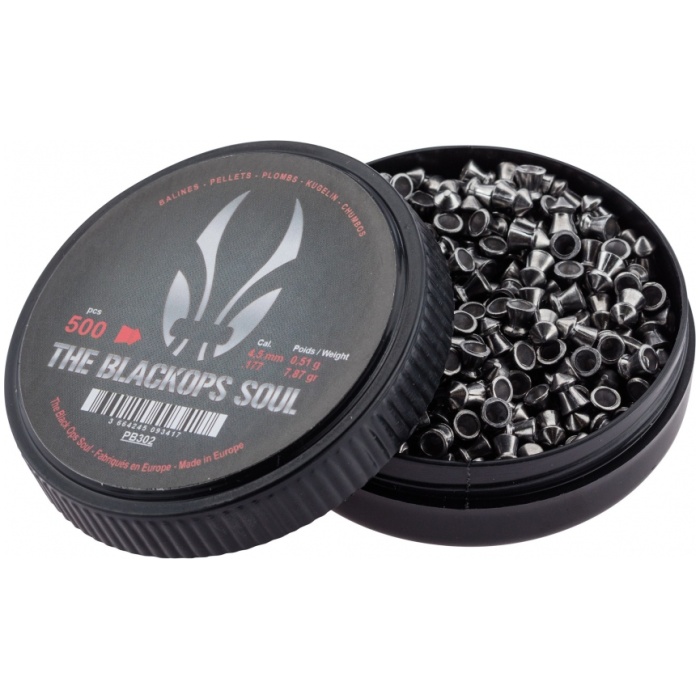 Šoviniai Black Ops pointed 4.5 mm 500vnt