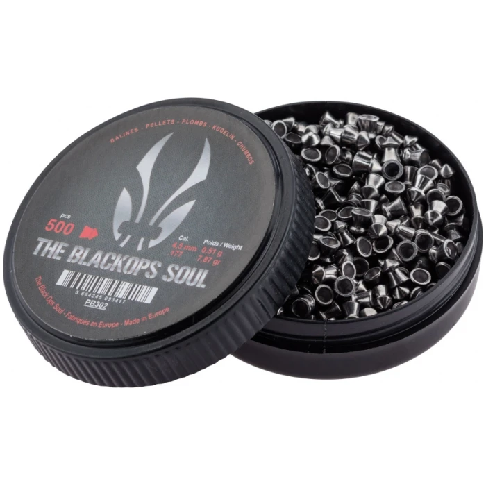 Šoviniai Black Ops pointed 4.5 mm 500vnt