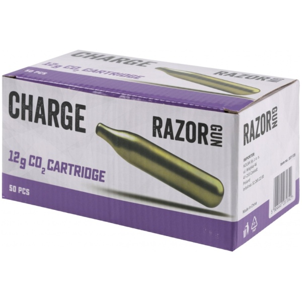 Dujų balionėliai RazorGun CO2 50vnt