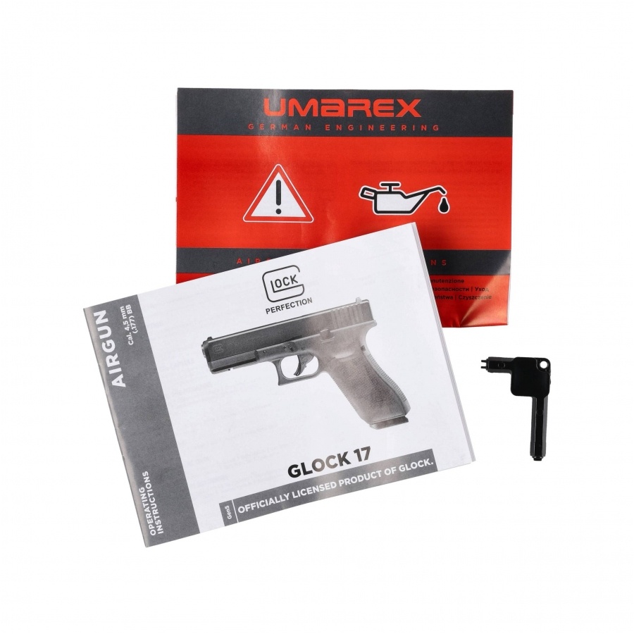 Pneumatinis pistoletas Glock 17 gen.5 Blow-Back Grey [Umarex] - Image 6
