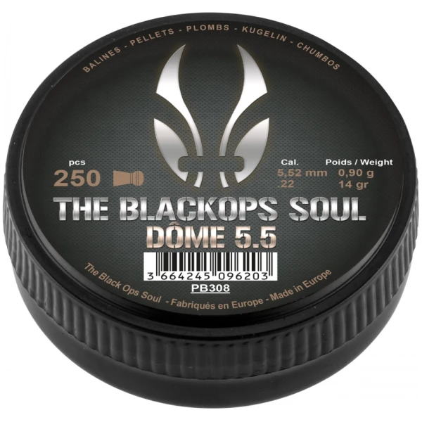 Šoviniai Black Ops Dome 5.5mm 250vnt