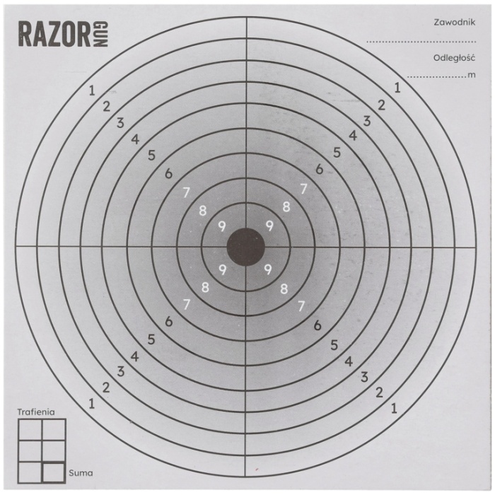 Taikiniai 14x14cm RazorGun 100vnt