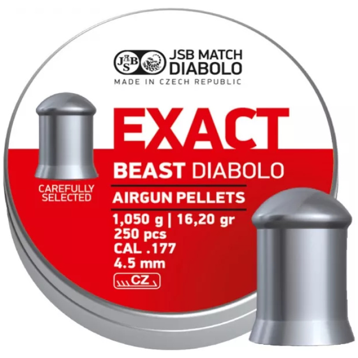 Šoviniai JSB Exact Beast 4.52mm 250VNT