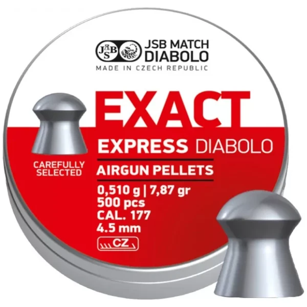 Šoviniai JSB Exact Express 4,52mm 500VNT