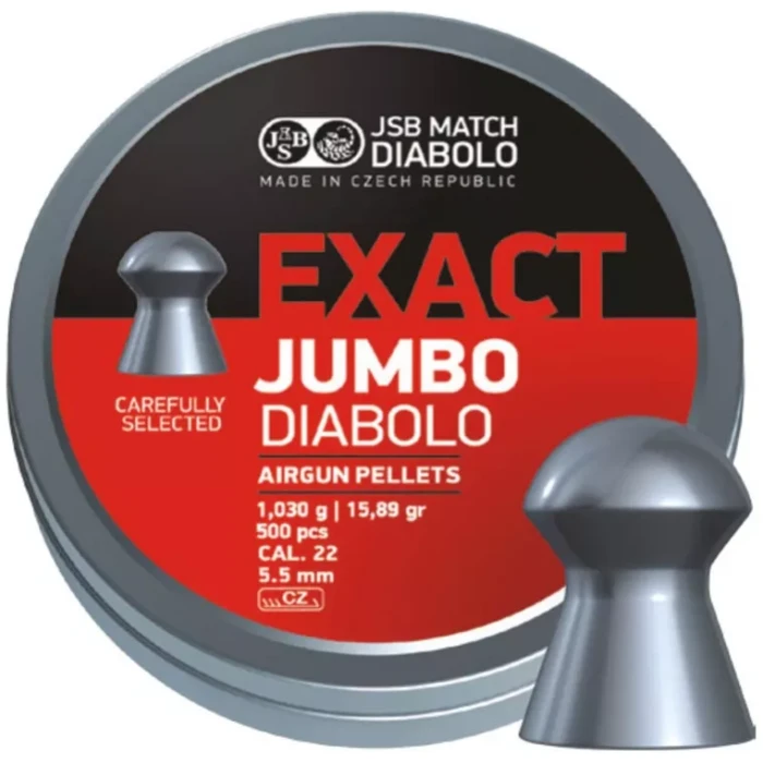 Šoviniai JSB Exact Jumbo 5.52mm 500vnt