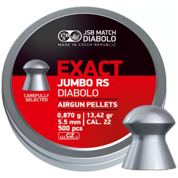 Šoviniai JSB Exact Jumbo RS 5.52mm 500vnt