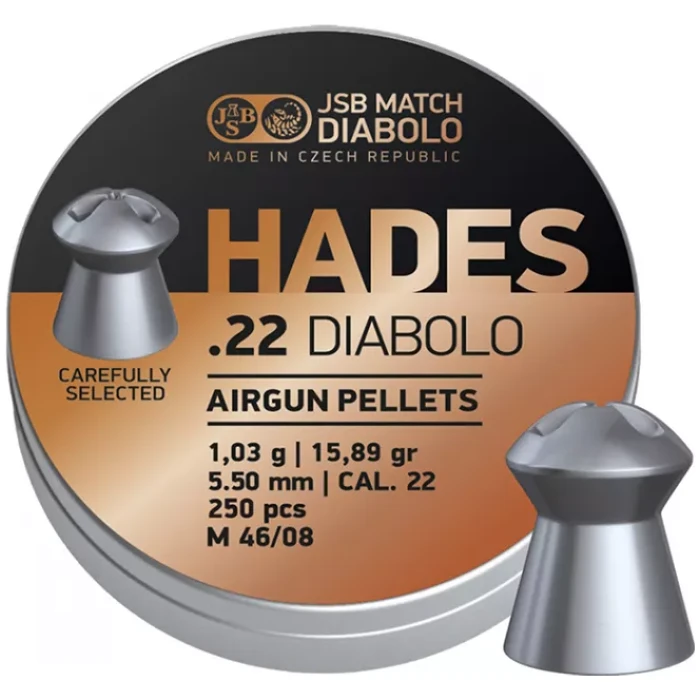 Šoviniai JSB Hades 5,5 mm 250 vnt.