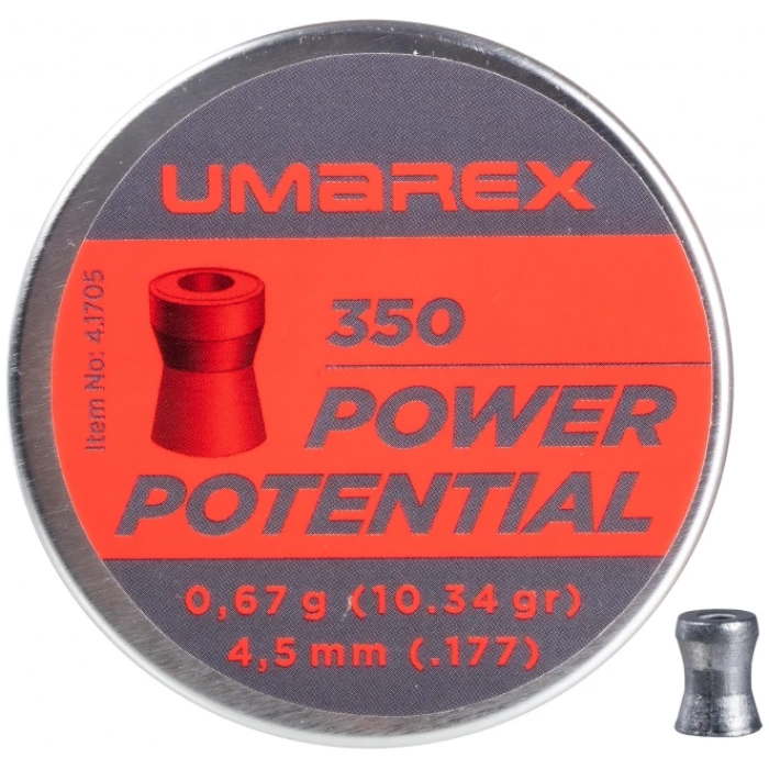 Šoviniai Umarex Power Potential 4,5 mm 350 vnt.