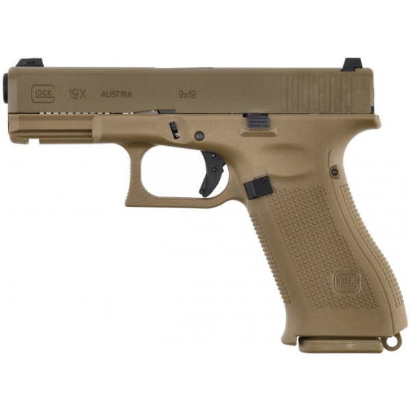 Airsoft pistoletas Glock 19x Green-Gas [Umarex 2.6459]