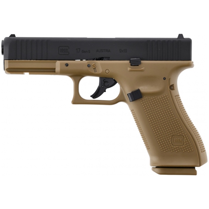 Airsoft pistoletas Glock 17 gen.5 CO2 COYOTE [Umarex]