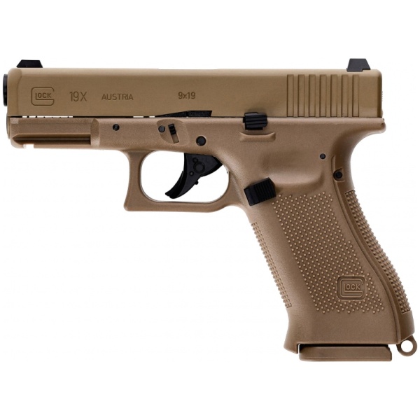 Pneumatinis PISTOLETAS GLOCK 19X bLOW-BACK [Umarex]