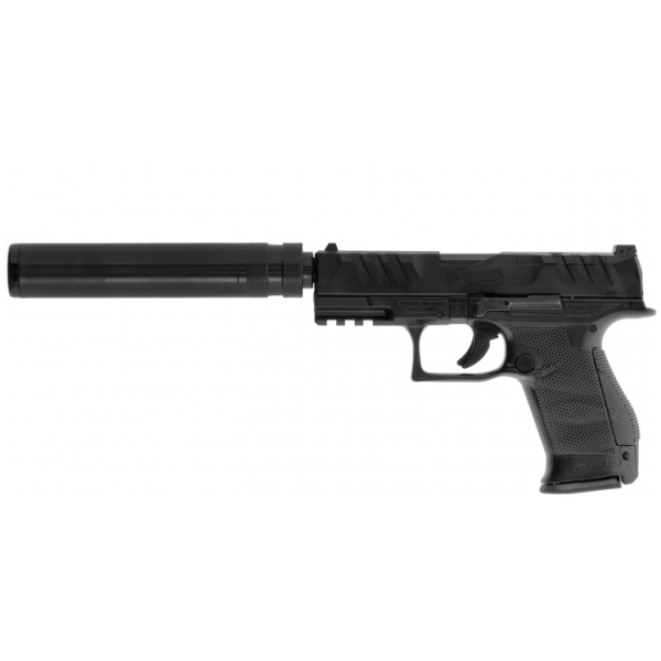 Airsoft pistoletas Walther PDP Compact 4" su duslintuvu
