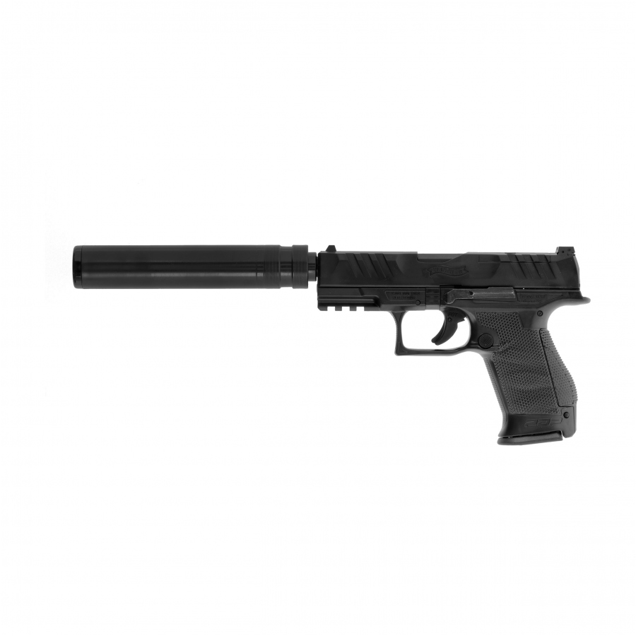 Airsoft pistoletas Walther PDP Compact 4" su duslintuvu
