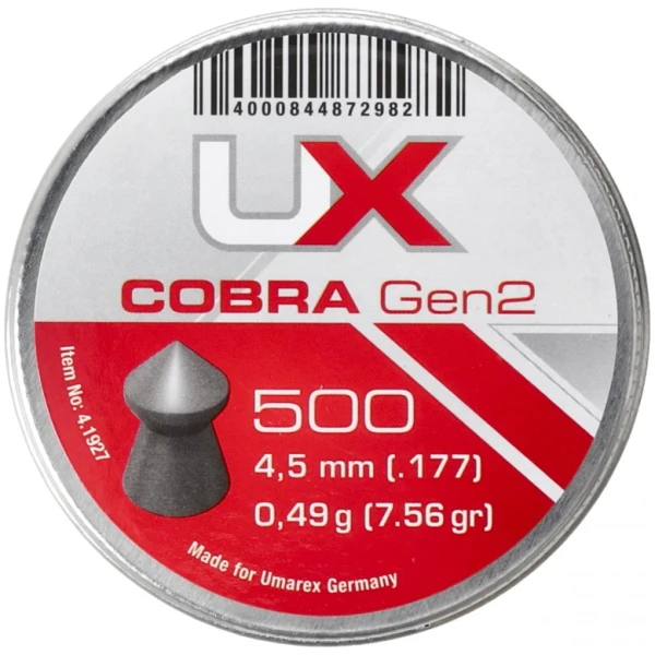 Šoviniai Umarex Cobra Gen 2. 4,5 mm 500 vnt.
