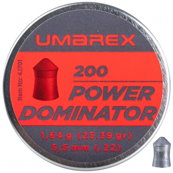 Šoviniai Umarex Power Dominator 5,5 mm 200 vnt.