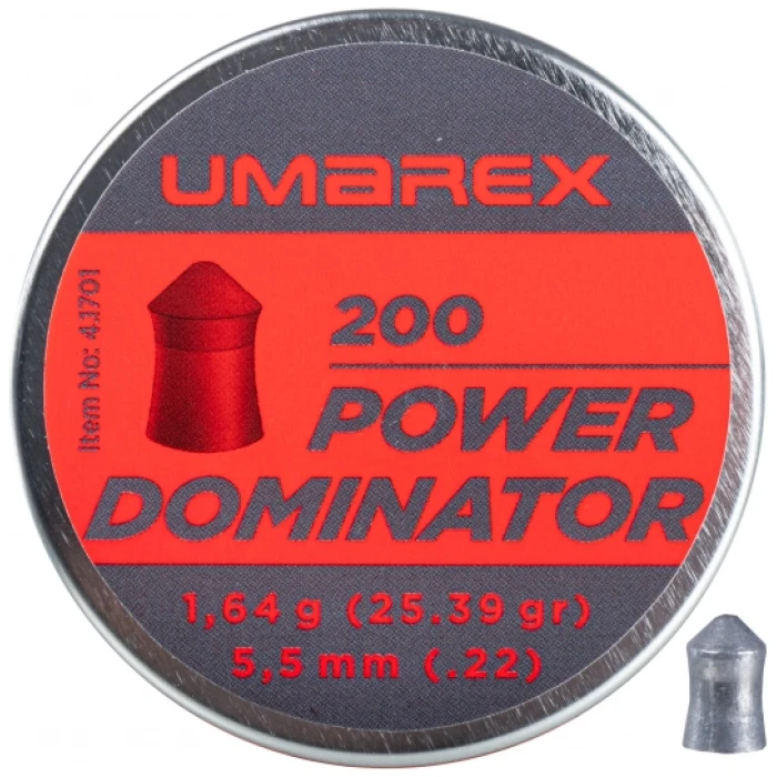 Šoviniai Umarex Power Dominator 5,5 mm 200 vnt.