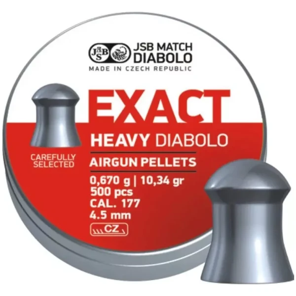 Šoviniai JSB Exact Heavy 4,5 mm 500 vnt.