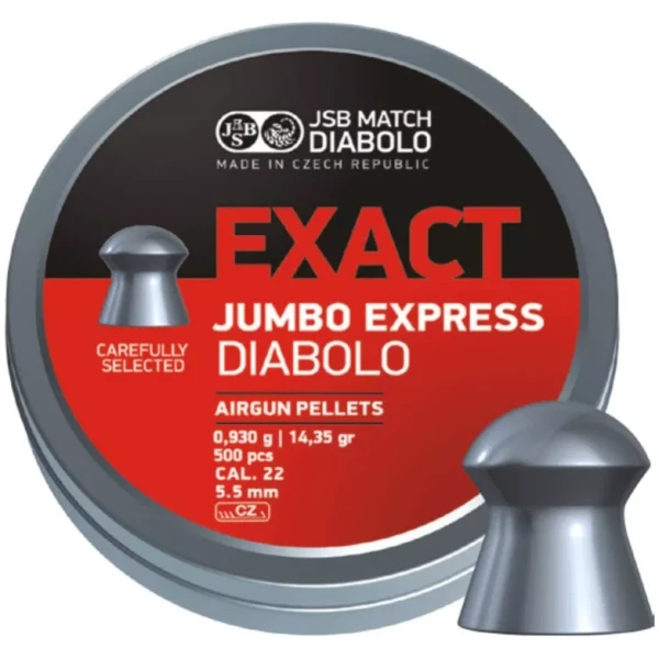 Šoviniai JSB Exact Jumbo Express 5,5 mm 500 vnt.